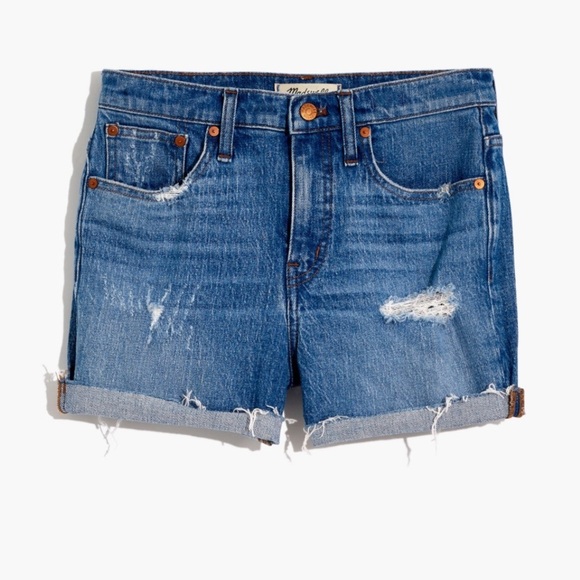 Madewell High-Rise Denim Shorts in Jordie Wash Size 28 - Picture 1 of 10
